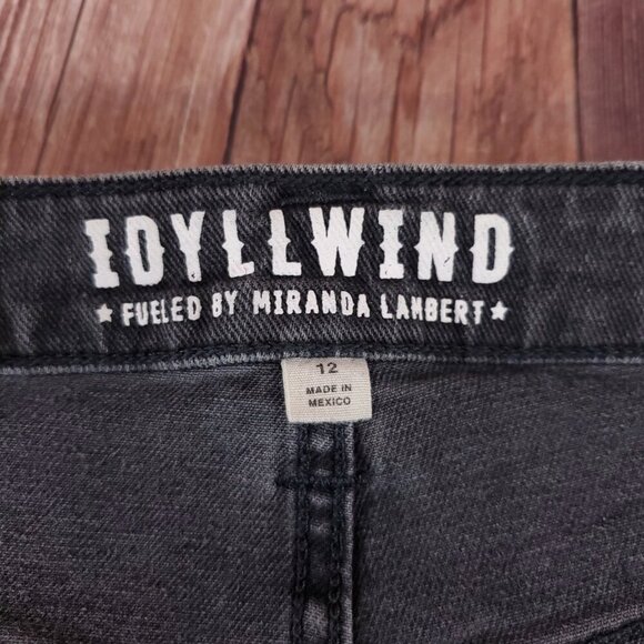 NWT Idyllwind Womens 12 Twelve South Wash Down High Risin Lace-Up Bootcut Jeans - Picture 12 of 15